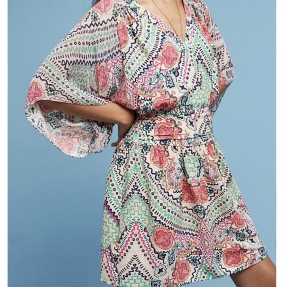 Anthropologie Maeve The Siya Kimono Dress Size 12